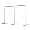 Removable Single-Pole Clothes Drying Rack Balcony Bedroom Floor-Standing Clothes Rack Simple Thickened Galvanized Steel Pipe Clothing Display Rack