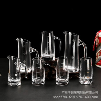 Liquor Decanter, Wine Cup, Wine Pot, High-End Wine Glass, Thickened Glass Pot, Suitable for Restaurants and Home Use