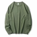 Cotton Henry Collar Sweat Green