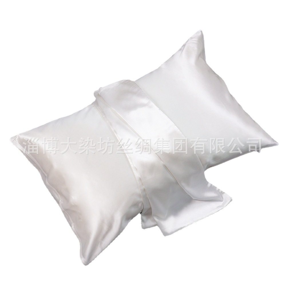 Factory Customized Japanese Market Yahoo Amazon One Side Silk and One Side Tencel Pillowcase Customized Silk Pillowcase