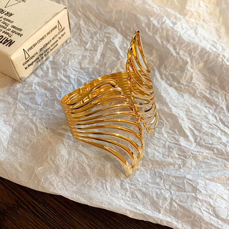 欧美跨境简约时尚手镯臂环小众冷淡风气质手环高级感百搭手饰批发