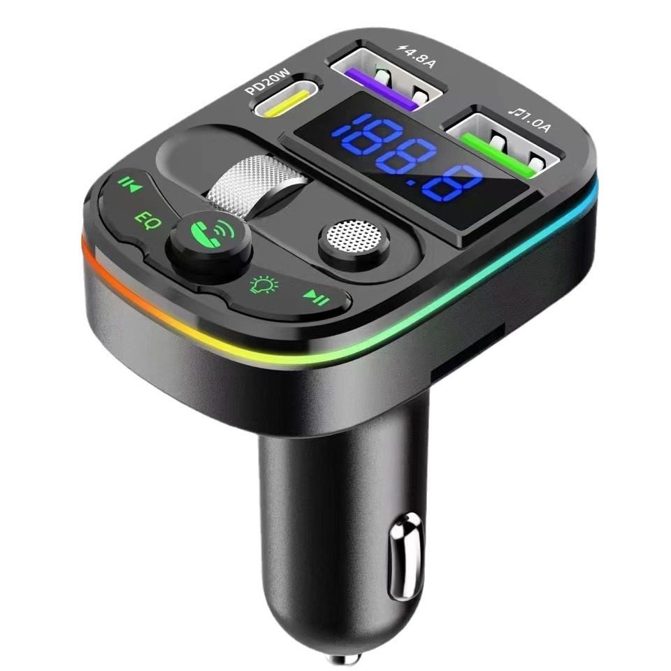 Q28 car Bluetooth receiver mp3 playback multifunctional lossless sound quality cigarette lighter adapter car charger