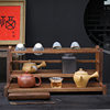 Walnut Desktop Storage Rack Tea Table Two-Layer Three-Layer Kung Fu Tea Cup Storage Rack