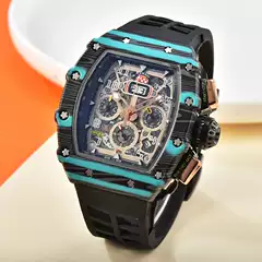 New Generation Sports Hollow Design Business Watch Modern Sports Mechanical Style Quartz Small Three-Panel Craft Watch