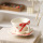 кофейная чашка ins wind bow coffee cup изготовленная на заказ в подглазурном цвете, расписанная вручную красная керамическая чашка и блюдце, набор бытовых чашек для латте mini 5
