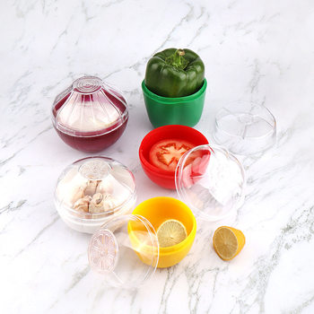 Vegetable crisper plastic crisper refrigerator storage box onion garlic crisper lemon tomato preservation