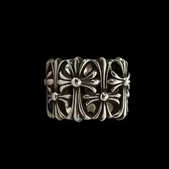 sterling silver s925 Croatia Tomb Funeral Cross Ring Male and Female Couple same style Old Retro Hip Hop Domineering Wholesale