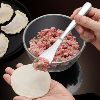 Dumpling-Making Tool for Home Use, Filling Scoop for Making Buns, Wontons, and Dumplings, Food-Grade Stainless Steel Filling Mixing Spoon