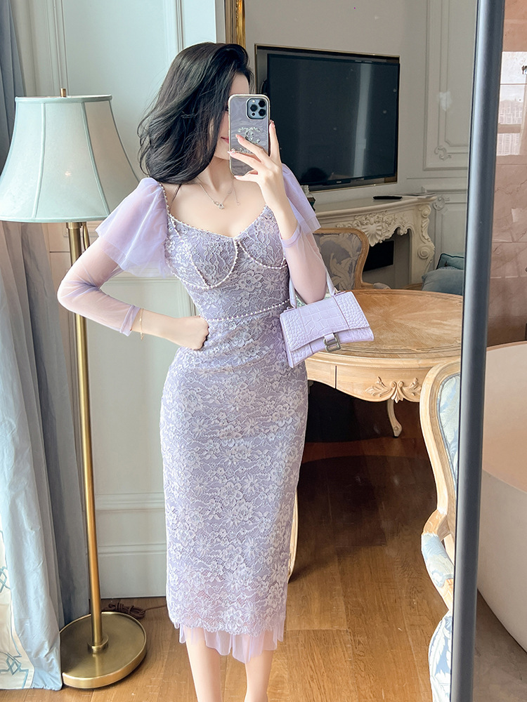 (Mới) Mã K7802 Giá 1380K: Váy Đầm Liền Thân Dáng Dài Nữ Chtdng Dáng Ôm Body Gợi Cảm Sexy Thời Trang Nữ Chất Liệu Ren G04 Sản Phẩm Mới, (Miễn Phí Vận Chuyển Toàn Quốc).