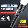 Cross-border strong light telescopic zoom flashlight Type-c charging multifunctional outdoor lighting COB side light with magnetic attraction