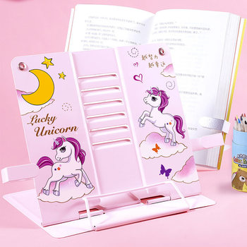Office Cultural and Education New Style-Cute Style_Looking Bookshelf Cute Girl Cute Trendy Cartoon Reading Stand Reading Stand