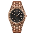 Black-faced rose gold shell