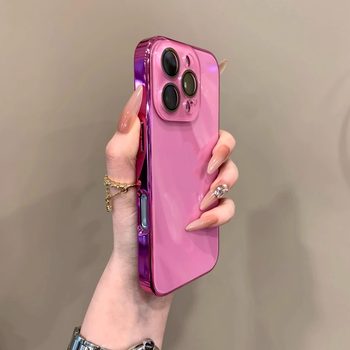 Light Luxury Tempered Glass iPhone 17 Pro Max Phone Case Apple 15 New Model 14 Full Coverage Lens Film Protective Cover