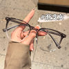 Mirror a plain big frame glasses frame wholesale 81027 anti-blue light flat mirror Danyang tr90 glasses frame female myopia