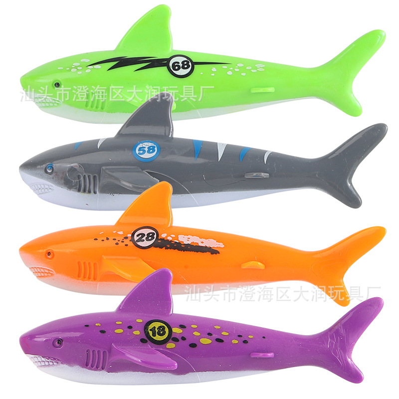 跨境亚马逊戏水潜水玩具儿童游泳池寻宝潜水鱼雷水环钻石套装玩具