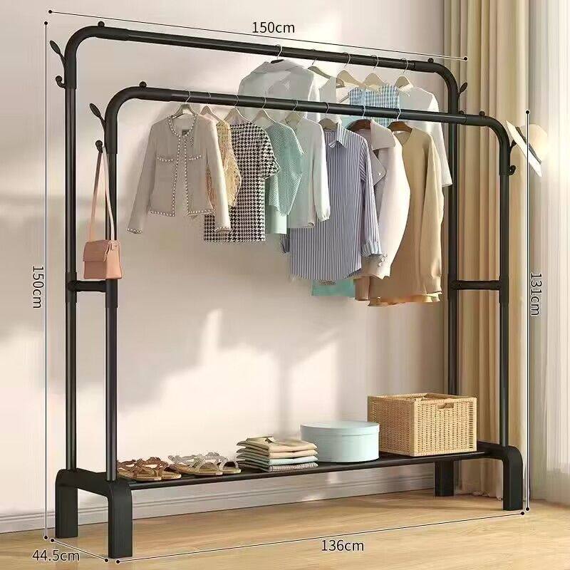 Drying Rack Floor Vertical Thickened Coat Rack Household Bedroom Balcony Clothes Drying Rack Clothes Rack