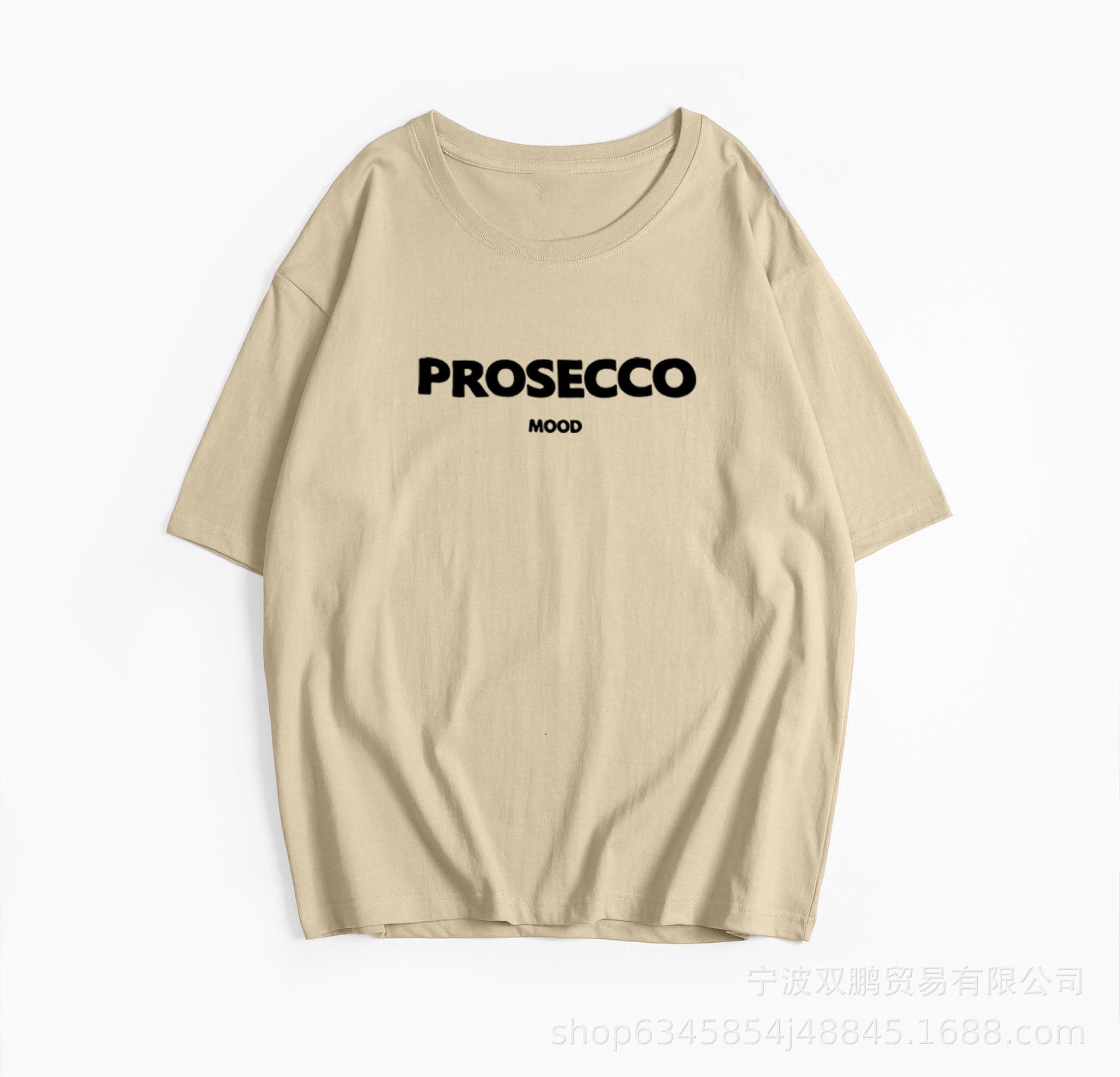 Womens Loose Fit Cotton T Shirt American Letter Print Round Neck Short Sleeve Casual Everyday Wear Wholesale