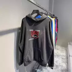 22 autumn and winter New BB letter embroidery LOGO printing INS lovers heavy-duty wash fried color hoodie fleece sweater