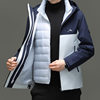 Thickened Warm Men's Goose down Jacket Fashion Casual High-End Cross-Border Removable Liner 2025 Winter Men's Coat