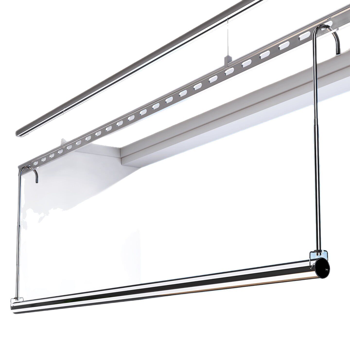Adjustable Stainless Steel Telescopic Clothes Drying Rack for Home Balcony, No Drilling Required, Suitable for Drying Quilts and Bed Sheets