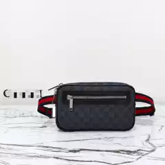 High Version Cross-Border New m Lv Men's Bag Women's Bag Genuine Leather Messenger Bag Chain Bag Box Bag Three-In-One Black Warrior