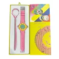 Silicone two-piece set in pink and yellow (including box)
