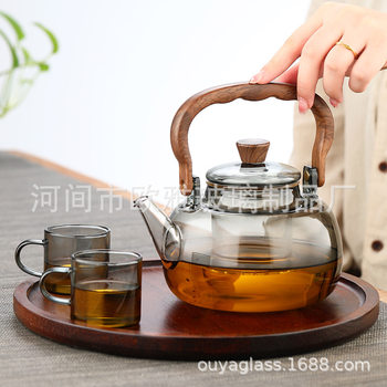 Glass Teapot 2025 New Model Kettle for Boiling Water and Making Tea, Household Teapot with Handle, Suitable for High-Temperature Electric Ceramic Stove and Open Flame