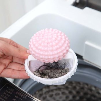 Washing Machine Concave-Convex Filter Net Floating Debris Bag Lint Remover Cleaning Clothes Two-In-One Laundry Ball
