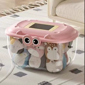 Children's Toy Storage Box, Clothing and Daily Necessities Storage Box, Dust-Proof Cartoon - Free Lcd Writing Board