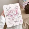 Love Butterfly Cat iPad 7/8/9 Generation Mini7 Protective Case Pro 11inch Tablet A16 Protective Case 10.2 Anti-Bend