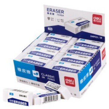 Deli 7537 Eraser Students Test 2B Eraser Clean Primary and Secondary School Eraser Stationery Wholesale