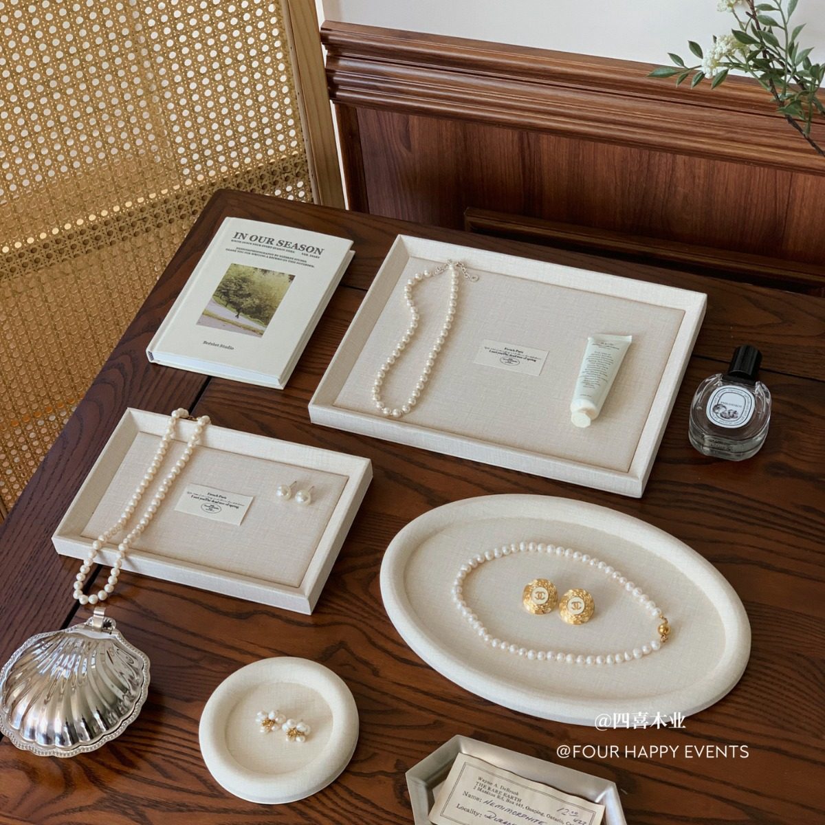 Tray Jewelry Ring Necklace Display Display Rack Jewelry Box Live Props Display Plate Earrings Jewelry Earrings