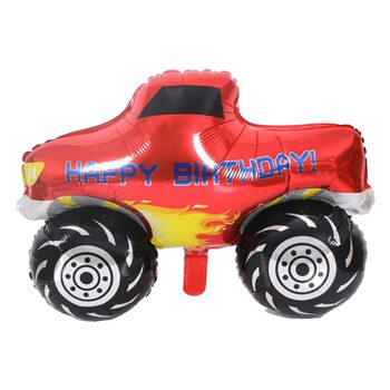 [Hengyue] Cartoon Vehicle Car Aluminum Foil Ball Children's Car Birthday Party Decoration Train Aluminum Film Balloon