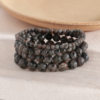 Cross-border 8mm Natural Flame Stone Bracelet Men's Stretch Bracelet Batch Trend Aggressive Round Bead Bracelet