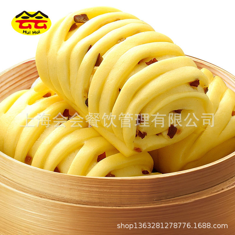 Qianwei Yangchu Red Dates and Corn Flower Rolls 750g Breakfast Steamed Buns Semi-finished Kidsren's Quick-frozen Food Catering Commercial