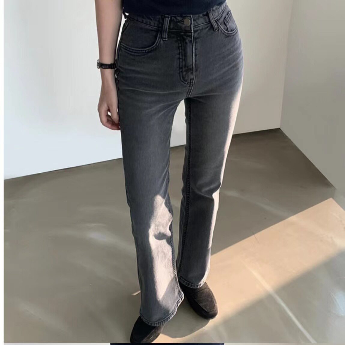 High Waisted Wide Leg Jeans for Women Vintage Style Slim Fit Versatile Spring Collection Wholesale Available