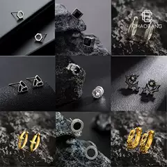Earrings for Men 2025 Popular Factory Direct Sales Earrings for Women Simple and Versatile High-End Accessories Pendant Jewelry Wholesale