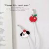 Pixel Small World Desktop Organizer Punch-Free Wall Data Cable Holder Mobile Phone Charging Cable Buckle Wall Hanging