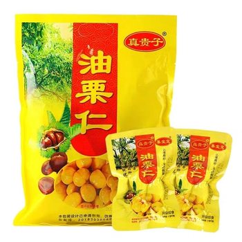 Zhenguizi oil chestnut kernel 500g chestnut kernel instant small packaging bag oil chestnut nut instant fresh fried chestnut