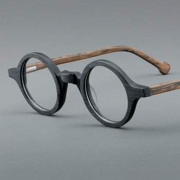 Frame wood grain factory direct plate glasses retro frame 5802 spring leg Danyang spot wholesale with myopia