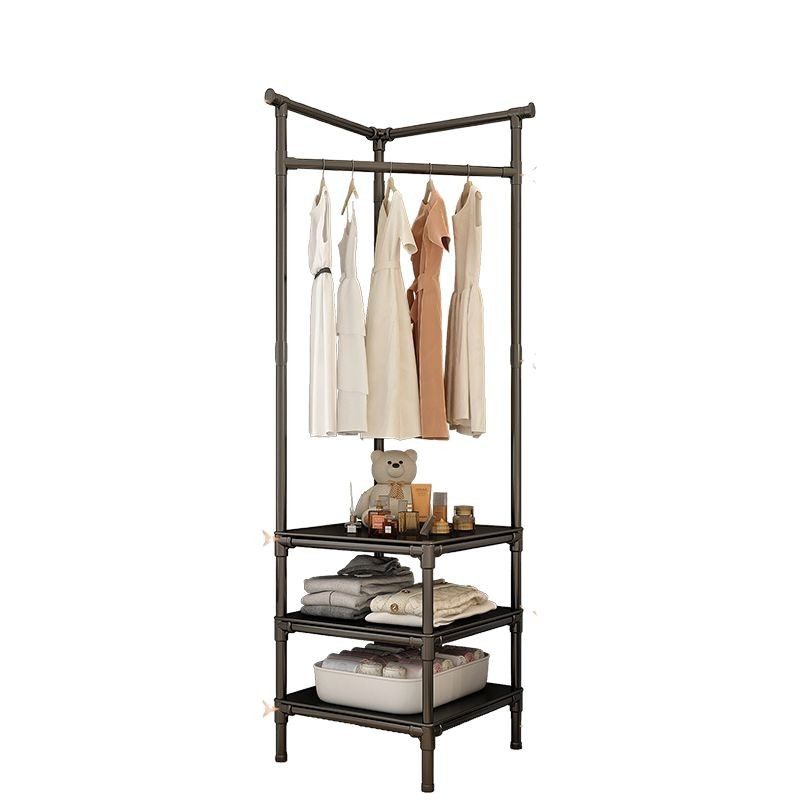 Corner Coat Rack Cyber Celebrant Two-in-One Hanger Floor-Standing Vertical Multi-Layer Hanger Thickened Swivel Hanger