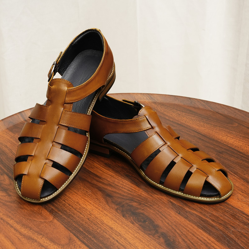 (Mới) Mã A0182 Giá 2070K: Giày Dép Sandal Nam Asenon Big Size Ngoại Cỡ Phong Cách Âu Mỹ Giày Dép Nam Chất Liệu Da Bò G05 Sản Phẩm Mới, (Miễn Phí Vận Chuyển Toàn Quốc).