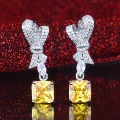 Yellow diamond ordinary cut [price per pair]