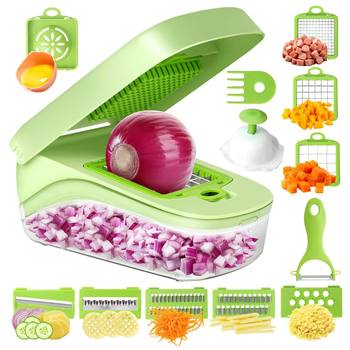 Cross-border special vegetable cutting artifact multifunctional grater potato slicer shredder onion dicing machine vegetable cutter
