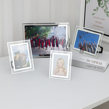 Crystal photo frame transparent photo frame table wholesale 7 inch photo frame wholesale glass photo frame a4 photo frame wholesale