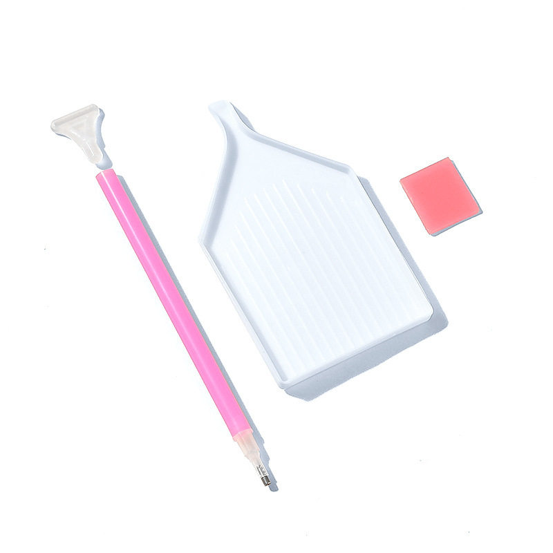 Nail Art Tool Set with Rhinestone Pen, Rhinestone Tray, Glue Clay, Double-Ended Rhinestone Stickers, Diamond Painting, Handmade DIY Rhinestone Tray, 9 Rhinestone Pens