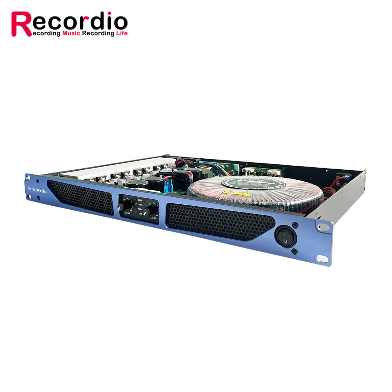 GAP-D2500 professional stage KTV performance 1U body 1250W * 2 high power amplifier