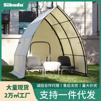 Sailing Internet Celebrity Outdoor Wild Luxury Hotel Tent Camping Style Restaurant Conical Pyramid Park Camp Tent Canopy