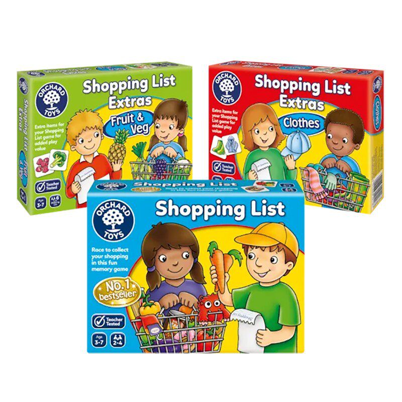 快慢狐英国ShoppingList购物清单儿童认知思维训练早教益智玩具2+