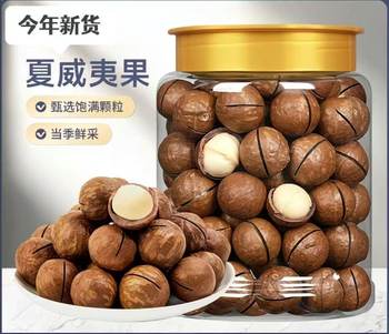 New Arrival Macadamia Nuts 24-26mm Fruit 500G/Can Milk Flavor Full and Crispy Free Opener